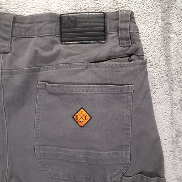 Off The Grid Trailblazer Pant Men 38x30, Tag 34x30 Gray Stretch Cotton Utility - Picture 5 of 15